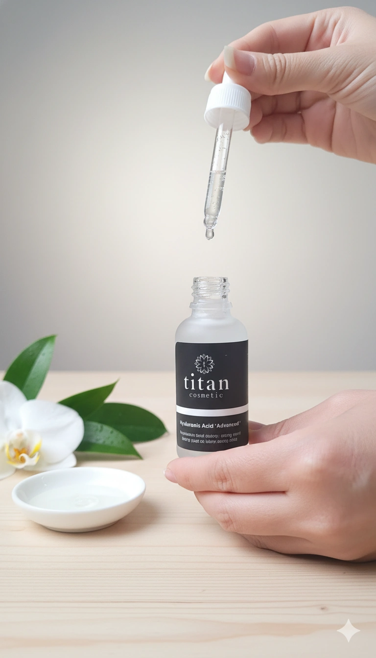 سرم آبرسان پیشرفته تایتان ، هیالورونیک اسید hyaluronic acid advanced serum